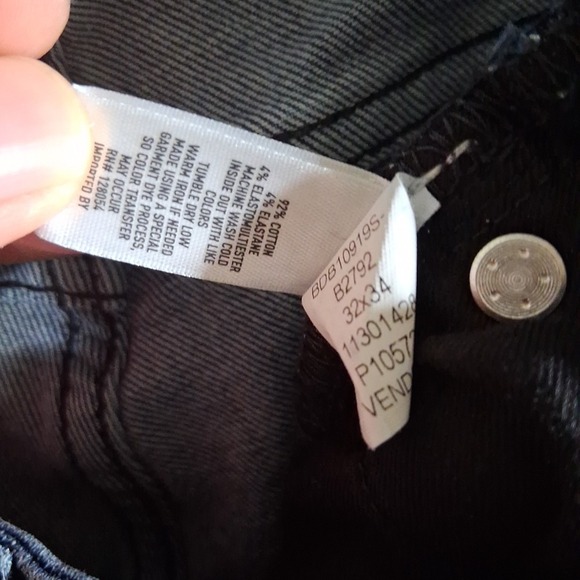 Mens Bonobos Premium 4 Way Stretch Slim Fit Jeans Size 32x34 Dark Blue Wash - Picture 8 of 8